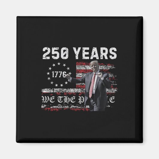アメリカ建国250年祭 2026年7月4日 O マグネット (正面)