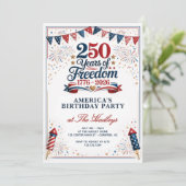 アメリカ建国250年自由の誕生日パーティー 招待状 (スタンド正面)