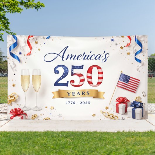 アメリカ建国250年記念パトリオティック記念日 横断幕 (外側)