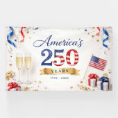 アメリカ建国250年記念パトリオティック記念日 横断幕 (横)