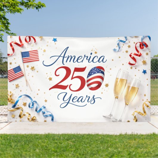 アメリカ建国250年記念パトリオティック・アニバーサリー 横断幕 (外側)