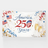 アメリカ建国250年記念パトリオティック・アニバーサリー 横断幕 (横)