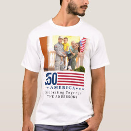 アメリカ建国250年記念パーソナライズド ファミリーリユニオン パトリオティック Tシャツ