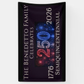 アメリカ建国250年記念パーティー 横断幕 (縦)