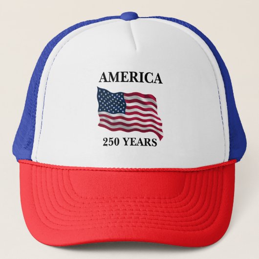 アメリカ建国250年記念フラグ キャップ (正面)
