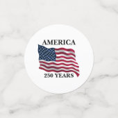 アメリカ建国250年記念フラグ コンフェッティ (スモール正面)