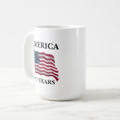 アメリカ建国250年記念フラグ コーヒーマグカップ (正面左)