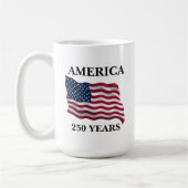 アメリカ建国250年記念フラグ コーヒーマグカップ (左)
