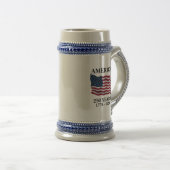 アメリカ建国250年記念フラグ ビールジョッキ (正面右)