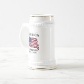 アメリカ建国250年記念フラグ ビールジョッキ (正面左)
