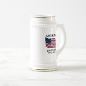 アメリカ建国250年記念フラグ ビールジョッキ (正面右)