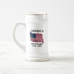 アメリカ建国250年記念フラグ ビールジョッキ