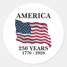アメリカ建国250年記念フラグ ラウンドシール