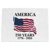 アメリカ建国250年記念フラグ ラージペーパーバッグ (正面)