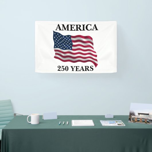 アメリカ建国250年記念フラグ 横断幕 (トレードショー)