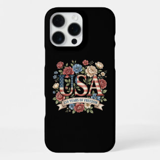 アメリカ建国250年記念フラワーUSA建国250周年 iPhone 16 PRO MAXケース