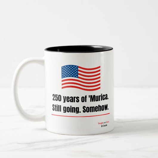 アメリカ建国250年記念マグカップ ツートーンマグカップ (左)