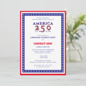 アメリカ建国250年記念政治キャンペーンキックオフ 招待状 (スタンド正面)