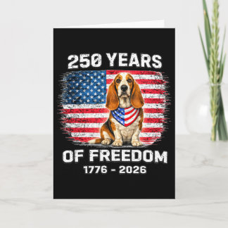 アメリカ建国250年記念犬250周年 カード