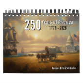 アメリカ建国250年記念 アメリカの歴史 愛国 カレンダー (カバー)