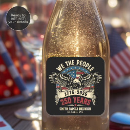 アメリカ建国250年記念 We the People スクエアシール