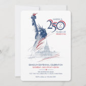 アメリカ建国250年 アメリカ合衆国 250周年 自由 招待状 (正面)