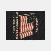 アメリカ建国250年 アメリカ250周年 USA250 フリースブランケット (正面(横))