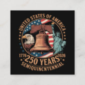 アメリカ建国250年 エンクロージャーカード (裏面)