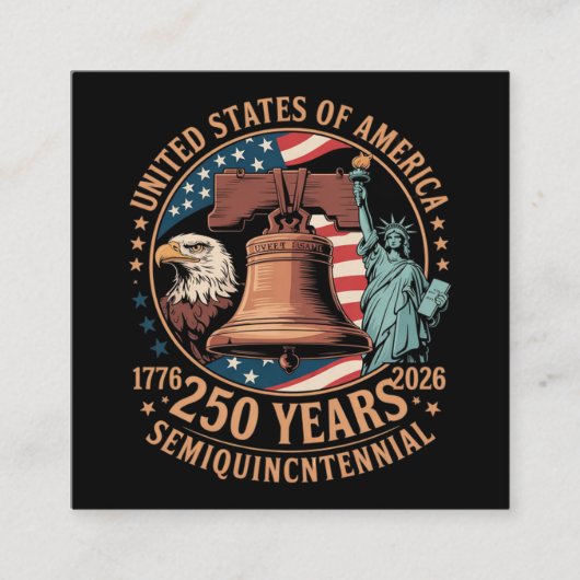 アメリカ建国250年 エンクロージャーカード (正面)