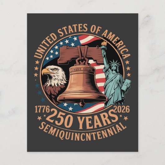 アメリカ建国250年 チラシ (正面)
