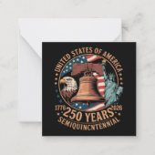 アメリカ建国250年 ノートカード (正面)