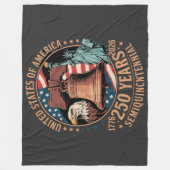 アメリカ建国250年 フリースブランケット (正面)