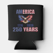 アメリカ建国250年 - 愛国心あふれるイーグル 1776-2026 USA 缶クーラー (裏面)