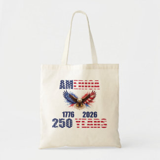 アメリカ建国250年 - 愛国心あふれる鷲 1776-2026 USA トートバッグ