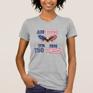 アメリカ建国250年 – 愛国的な鷲 1776–2026 USA Tシャツ