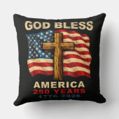 アメリカ建国250年 神の祝福 1776-2026 クッション (裏面)