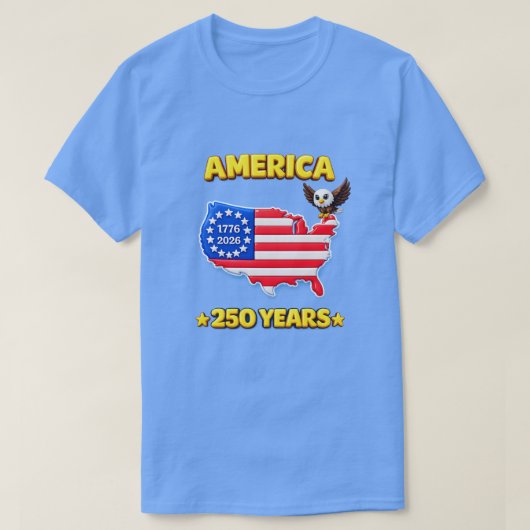アメリカ建国250年 -14 Tシャツ (デザイン正面)