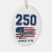 アメリカ建国250年 1776年 アメリカ独立記念日 セラミックオーナメント (右)