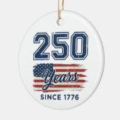 アメリカ建国250年 1776年 アメリカ独立記念日 セラミックオーナメント (左)