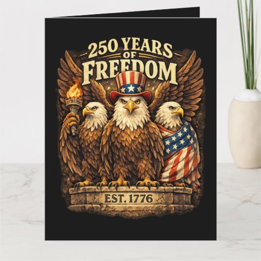 アメリカ建国250年 1776-2026 カード (正面)