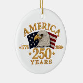 アメリカ建国250年 1776 - 2026 赤ちゃんの初めての セラミックオーナメント (右)