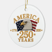 アメリカ建国250年 1776 - 2026 赤ちゃんの初めての セラミックオーナメント (左)