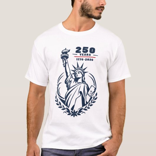 アメリカ建国250年 1776-2026 Tシャツ (正面)