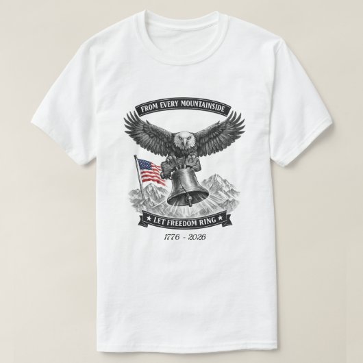 アメリカ建国250年 -28a Tシャツ (デザイン正面)