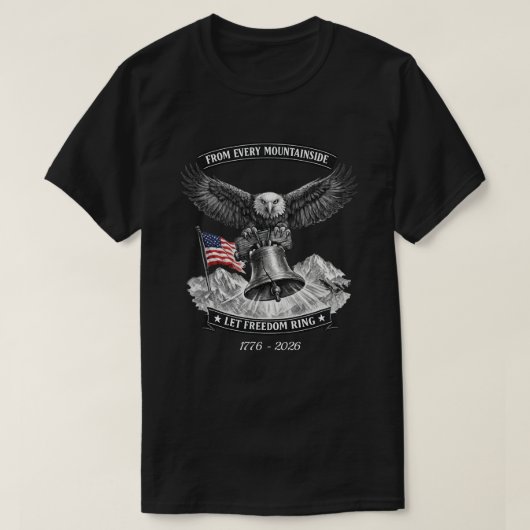 アメリカ建国250年 -28b Tシャツ (デザイン正面)