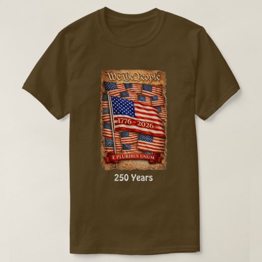 アメリカ建国250年 -4 Tシャツ (デザイン正面)