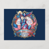 アメリカ建国250年 7月4日 1776-2026 シーズンポストカード (正面)