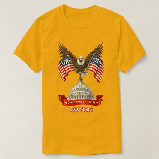 アメリカ建国250年 -7 Tシャツ (デザイン正面)