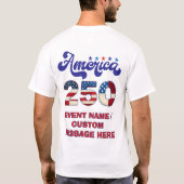 アメリカ建国250年 Tシャツ (裏面)