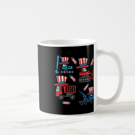 アメリカ建築7月4日よちよちよちよちよちよち コーヒーマグカップ (右)